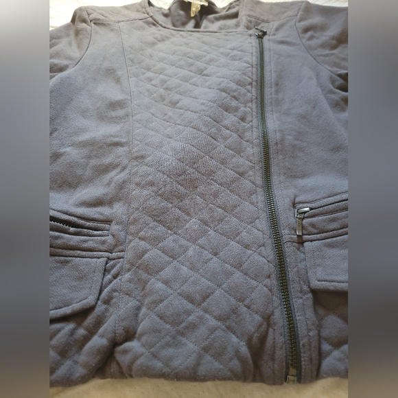 Soft Joie | Casual Gray Quilted Moto-Style Jacket (SIZE S) - Picture 7 of 12